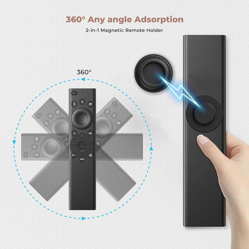UMUST 4Pcs Magnetic Remote Control Holder, Upgrades Silicone Wall Mount Self-Adhesive Remote Control Stand, Organizer