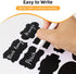 Homrelaxy 360Pcs 2.1x1.4 Inch 2 12 Chalkboard Labels Reusable Blackboard Stickers with White Erasable Chalk Markers