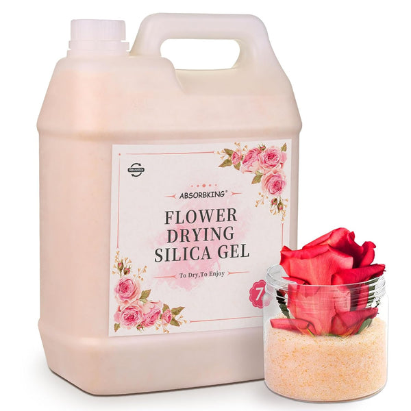 Silica Gel Flower Drying, 7 LBS Color Indicating Silica Gel Beads for Wedding Decoration, Resin Mold