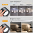 1PC 9 3 Dimming Battery Operated Wall Mounted Light with Remote, Colors RGB Rechargeable Ambient Sconce, Color