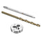 uxcell Tap and Die and Drill Bit Set, M3 x 0.5 Left Hand Thread Milling Tap and Round Die