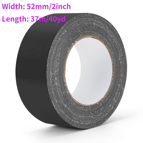 Heavy Duty Black Duct Tape, 40 Yards x 2 Inch, 9 Mils Thickness, Strong Adhesive for Home Repairs, Crafts, and Packing
