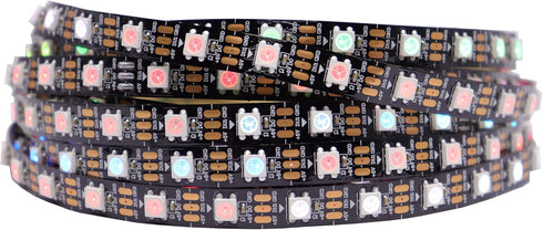 WS2812B IC RGB 5050SMD ECO Individual Addressable LED Strip Light, 16.4FT 300LED