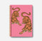 Trendy Preppy Hot Pink Tiger Notebook Journal - Pink Aesthetic Notebooks, Pink Composition Notebook, 5.5x8.3