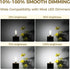 E12 Bulb Dimmable 60 Bulbs 5000K Bulbs, B11 Bulb, 90+CRI, 6W 550LM, 12 Pack Hizashi LED watt Equivalent, Chandelier