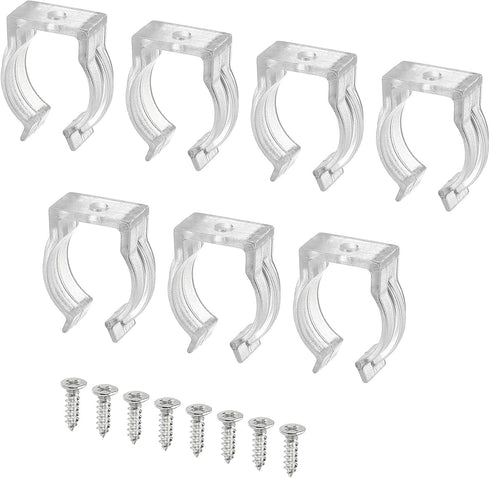 MECCANIXITY U Clips Holder Bracket Fluorescent Tube Light Fixture Plastic Pipe Clamps