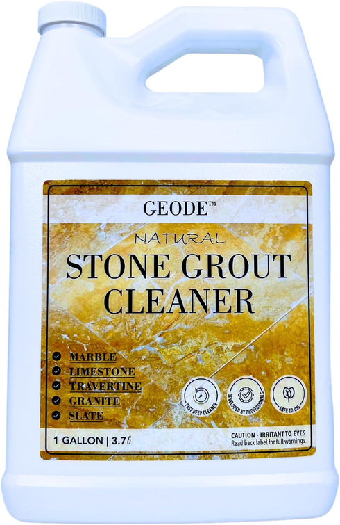 GEODE Natural Stone Grout Cleaner for tile floors - non-damaging, deep cleaner