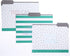 Graphique Green Dots File Folder Set – 11.75" x 9.5", 9 Folders with 3 Unique Designs