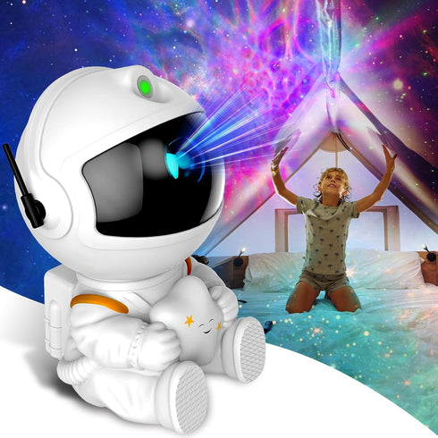 FSSQBFLC Astronaut Galaxy Projector, Star Projector Galaxy Light, Night Light for Kids, Nebula