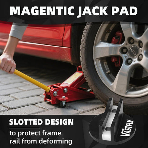 Pinch Weld Jack Pad, Universal Magnetic Jacking Puck for Frame Rail, Car SUV Truck Pickup Sedan MPV Wagon Oil Change