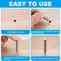 Yinpecly 25 4mm 30mm Pin,304 Pcs x Shelves Dowel Stainless Steel Dowel Pin, Shelf Support Pegs Pin Metal Bookshelf Pegs