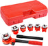 Goplus Ratchet Pipe Threader Kit, Ratcheting Pipe Threading Tool Set w/ 6