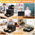 aopule 6 Packs Box,3x5 Lid,2-Compartment 3'x5' Index Cards Index Card Holder with Black Index Card Storage Organizer