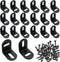 ITROLLE L Corner Brace 20PCS 25x25x23mm Adjustable Right Angle Bracket Black L-Shape Bracket