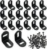 ITROLLE L Corner Brace 20PCS 25x25x23mm Adjustable Right Angle Bracket Black L-Shape Bracket