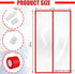 1 Set 4' 7.5' Preboun Magnetic Dust Barrier Zipper Door Kit x Construction Plastic Dust Barriers Plastic Door Curtain