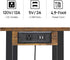 TUTOTAK 2 PS01BB001 Tier Printer Stand, Rolling Printer Cart with Power Outlets and USB Ports, Mobile Printer Table