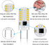 Dimmable G8 LED Bulbs, Daylight White 6000K, 3W Equivalent to T4 Bi-Pin Base, 12-Pack