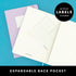PAPERAGE Dotted Journal Notebook, White, 160 Pages, Medium 5.6 in x 8 in, Hardcover