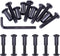Swpeet 25Pcs M6x35mm Carbon Steel Black Hex Drive Socket Cap Bolts with 1Pcs Allen Wrench for Furniture