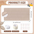 Large Felt Board Alternative Foldable Bulletin Cork Board for Wall Decorative Pin Board with Textured Paper, Sticker, Clear Round Pins Vision Board for School Office(Khaki,36 x 18 Inch) by Weekgrat