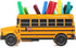 Pencils Organizer School Bus Pen Holder, Creative DIY Multifunctional Desk Organizer, 6 Compartments for Office School