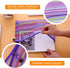 Zipper Mesh Pouch, 6 Pcs 6 Colors 9.8"x 7" Document Bag Storage Pouch for Travel and Office Supplies