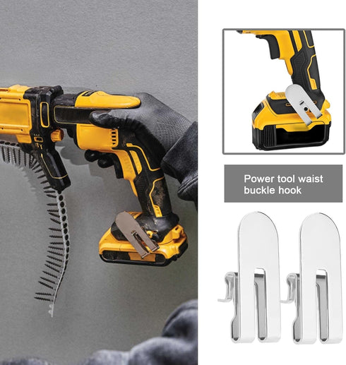 The Lord of the Tools 2PCS Belt Hook Clips for DeWalt Power Tools DCF620B DCF620D2 DCF620M2 DCF622B DCF622M2
