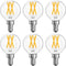 Dimmable E12 LED Bulbs 60 Watt Equivalent, 6 PACK G16.5 Small Globe