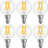 Dimmable E12 LED Bulbs 60 Watt Equivalent, 6 PACK G16.5 Small Globe