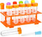 Weewooday 12 Pieces Jumbo Test Tubes with Stand Set, Multi-Color, Ages 3 and Above