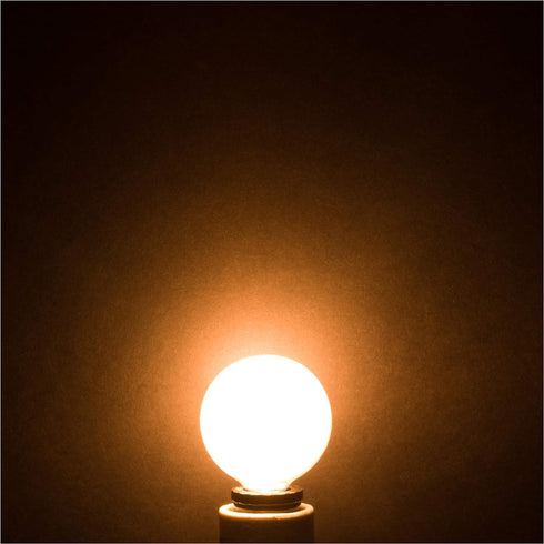 G16.5 Bulb 40W E12 (10 Pack) 120V, 2700K Dimmable Simba Lighting Small Globe Round Candelabra Base for Chandelier