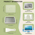 10.24'' 8.24'' 2 304 Frozen Rolled Ice Cream Maker x w/Lid and Spatulas, SUS Home DIY Instant Ice Cream Tray for Soft