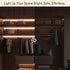 3.3FT Closet, ZSLAIFU Battery Powered LED Strip Lights, COB LED Strip Light, Battery Operated LED Lights, White LED