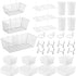30 Pcs Pegboard Accessories Organizer Kit - Includes Pegboard Storage Basket, Shelf, Organizer Bins, Cup Holder