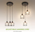 3xE26 120V ASD Black Pendant Light Fixture - ETL Modern Pendant Lights Kitchen Island, Industrial Hallway, Living Room