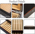 Yesland 2 Layer Ebony Wood Pen Display Box, 23 Slot Fountain Pen Organizer with Clear Glass Window, Luxury Collection
