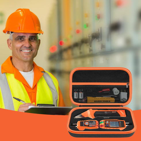 Hard Case for Klein Tools ET310 AC Circuit Breaker Finder & RT250 GFCI Outlet Tester & 80016 Tool Kit, Black (Case Only)