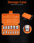 JU JIAN TEC 13-Piece Set 6-Point E4 E20 1/4 3/8 E-Torx Socket with Star Design - to Sizes, & Drive, Hardened CR-V