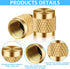 50Pcs 1/4 Flare Cap, Easy Installation Refrigerant Caps for HVAC Valve, Brass O Ring Seal Schrader Valve Caps