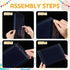 Sintuff 100 Pcs Clear Box for Greeting Cards - 5.39 x 7.36 x 1 Inches Plastic Storage for Photos