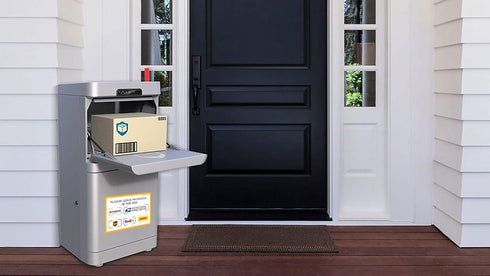 IGNIXIA Pack of 02 Package Delivery Sign Decals, Self Adhesive Sticker for Delivery Instructions (10 x 7 inches)