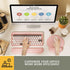 GIM Ergonomic Keyboard Wrist Rest and Mouse Pad with Wrist Support, Memory Foam Mouse Cushion for Comfortable Typing