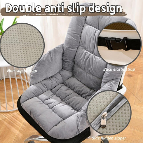 UEncounter Desk Chair Cushion with High Back Rocking Seat Cushions with Arms Patio Chair Cushion with Non-Slip Bottom