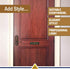 No Soliciting Sign, Black/Gold, Engraved, 2" x 8", Fade Resistant, Indoor/Outdoor Use, USA MADE