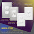15A 120V, 82150-WWP, ENERLITES Duplex Double Toggle Light Switch with Wall Plate, Single Pole, Side Wiring, Copper Wire