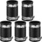 5 Pcs Flexible TPE Coupling with Stainless Steel Clamps for Plastic and Copper Plumbing Connections