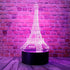 junnire Eiffel Tower 3D LED Visual Acrylic Night Light with Remote 7 Colors