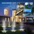12 Pack OULONGER Solar Lights Outdoor Waterproof, Solar Ground Lights with Large Capacity Battery, High Efficiency