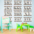 gisgfim 12 Pieces Alphabet Bulletin Board Strips Set - ABC Alphabet Banner & Number Border Posters